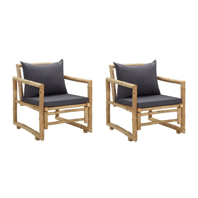 Traditionele Bamboe Tuinstoelen voor Buitenplezier