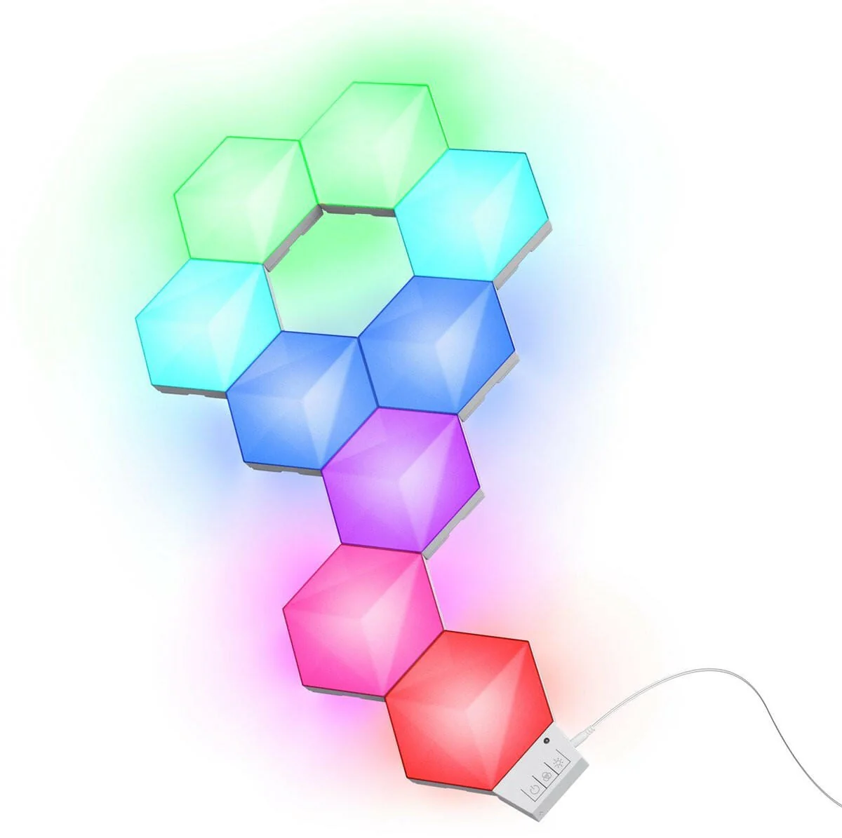 Trust GXT902 VYBZ RGB Hexagon Light Panels 9-Pack