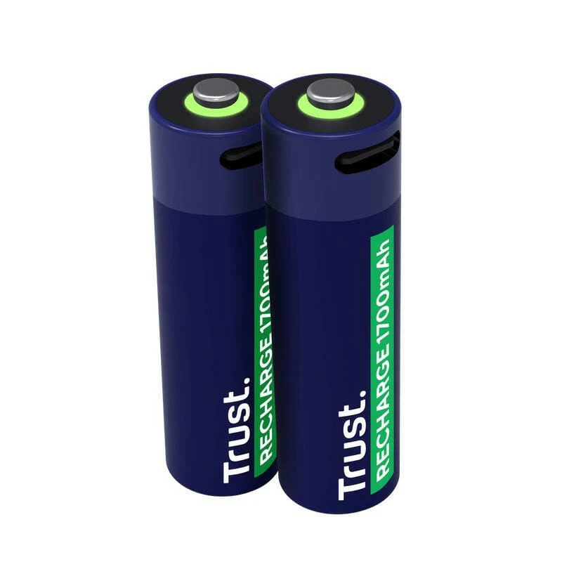 Trust USB-C Rechargeable AA Batteries 2-Pack