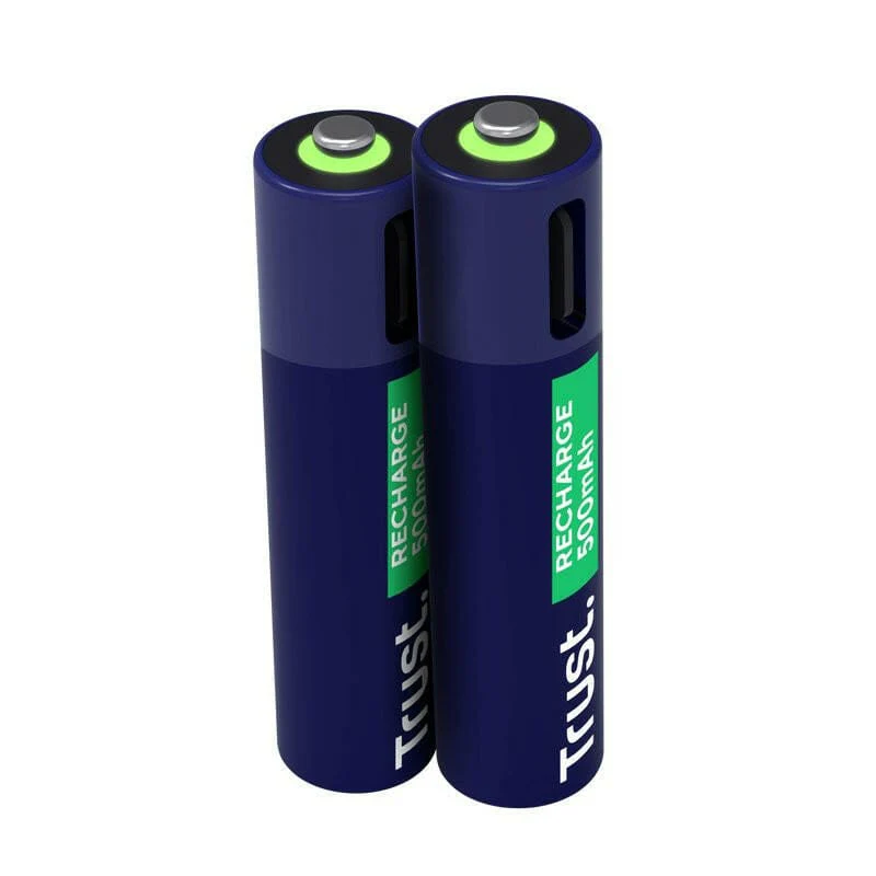 Trust USB-C Rechargeable AAA Batteries 2-Pack