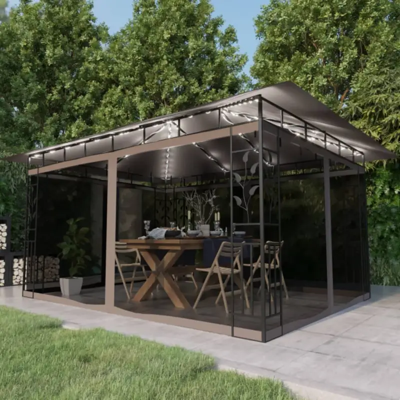 Tuinkoepel met stevig stalen frame voor buitenactiviteiten