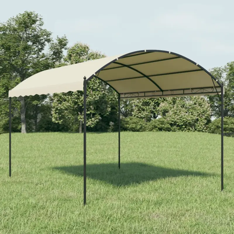 Tuinpaviljoen voor bescherming tegen zware regen en zon