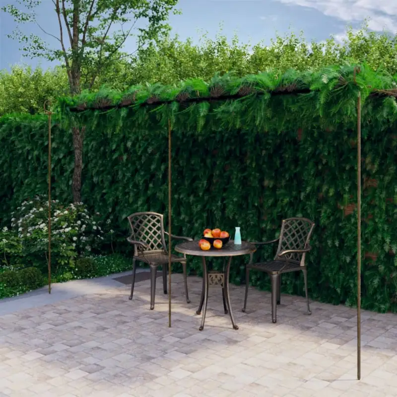Tuinpergola van smeedijzer voor rozen en klimplanten