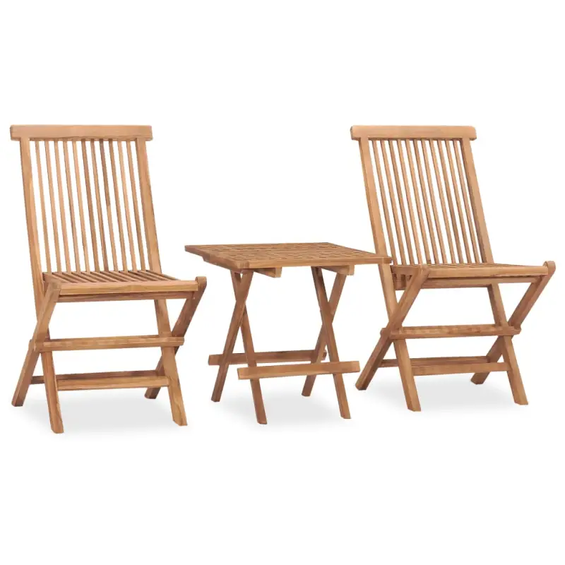 Tuinset in hard teakhout met fijn geschuurde afwerking