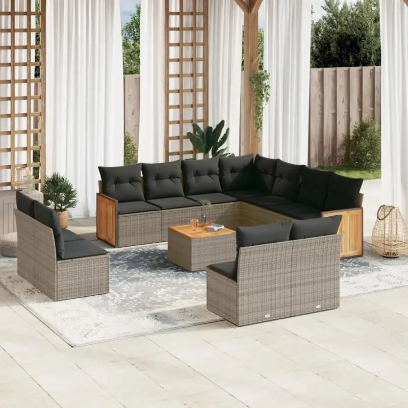Tuinsets met grijs materiaal en waterdichte zak voor buitencomfort