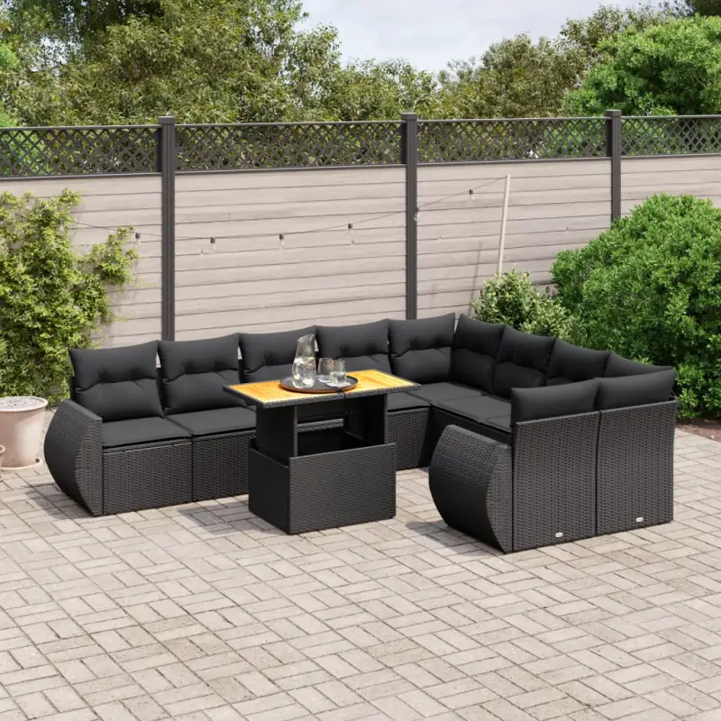 Tuinstoelset van zwart materiaal met gepoedercoat staal afmetingen