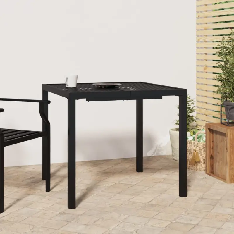 Tuintafel met gaasontwerp en stabiel frame voor moderne tuinen