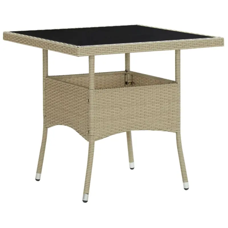 Tuintafel met gehard glas voor gezellige buiten dinertjes
