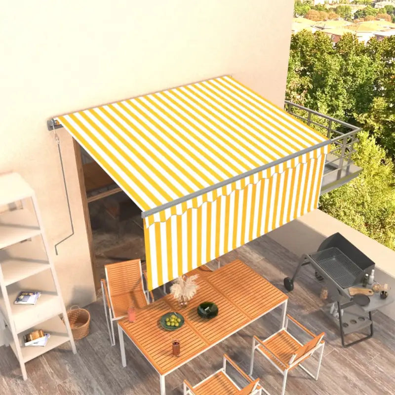 Uitschuifbare buitenluifel met roestvrij aluminium frame