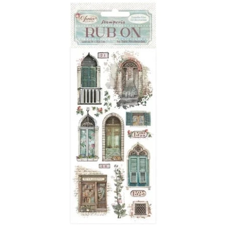 Stamperia – Venice City of Art – Rub-on 4×8,5 inch doors and windows Stamperia – Venice City of Art – Rub-on 4×8,5 inch doors and windows