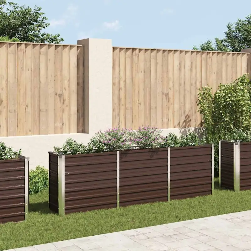 Verhoogde gegalvaniseerd staal plantenbak voor tuin en balkon decoratie