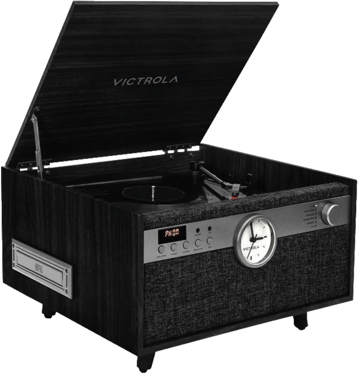 Victrola VTA-830SB Century With Clock Black