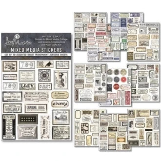 Ciao Bella – Mixed Media Stickers – Vintage Scripts