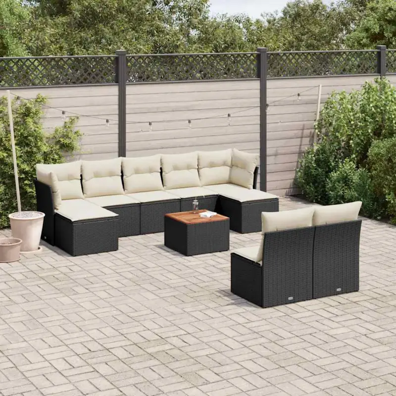 Zwart gepoedercoat stalen tuinset met waterdichte tas voor buitengebruik