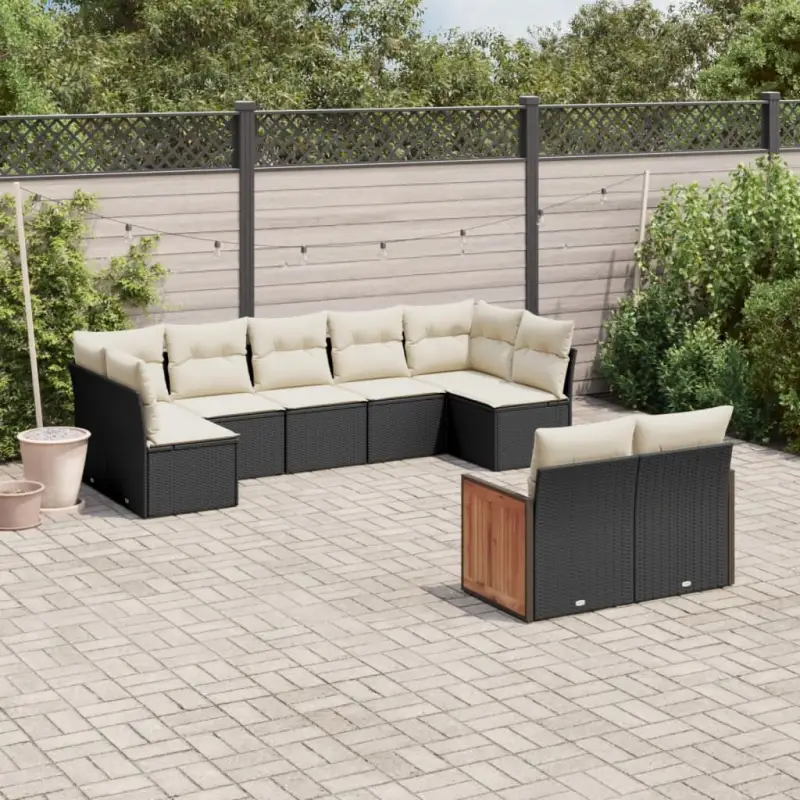 Zwart loungeset met waterdichte zak en gepoedercoat staal voor buiten