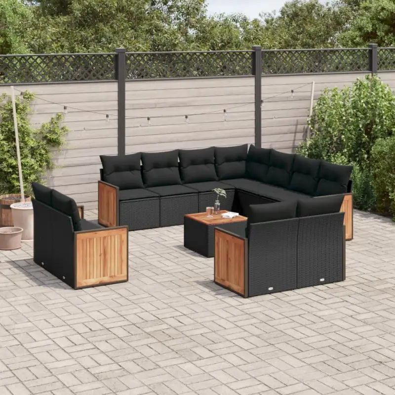 Zwart materiaal tuinsets met waterdichte tas en gepoedercoat staal