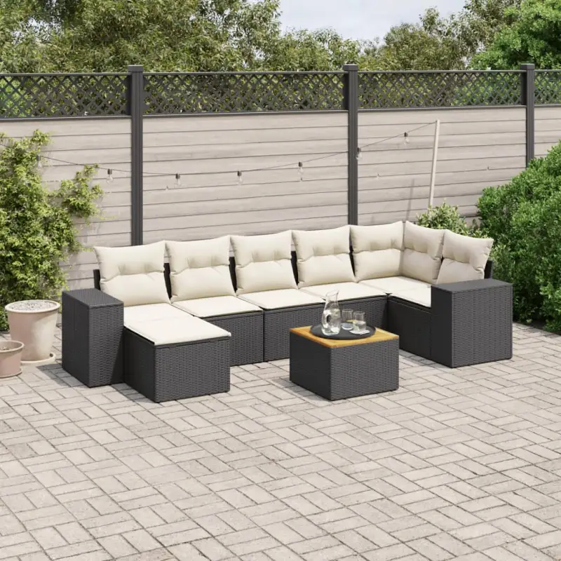 Zwarte tuinset met waterdichte tas en gepoedercoat staal voor buiten