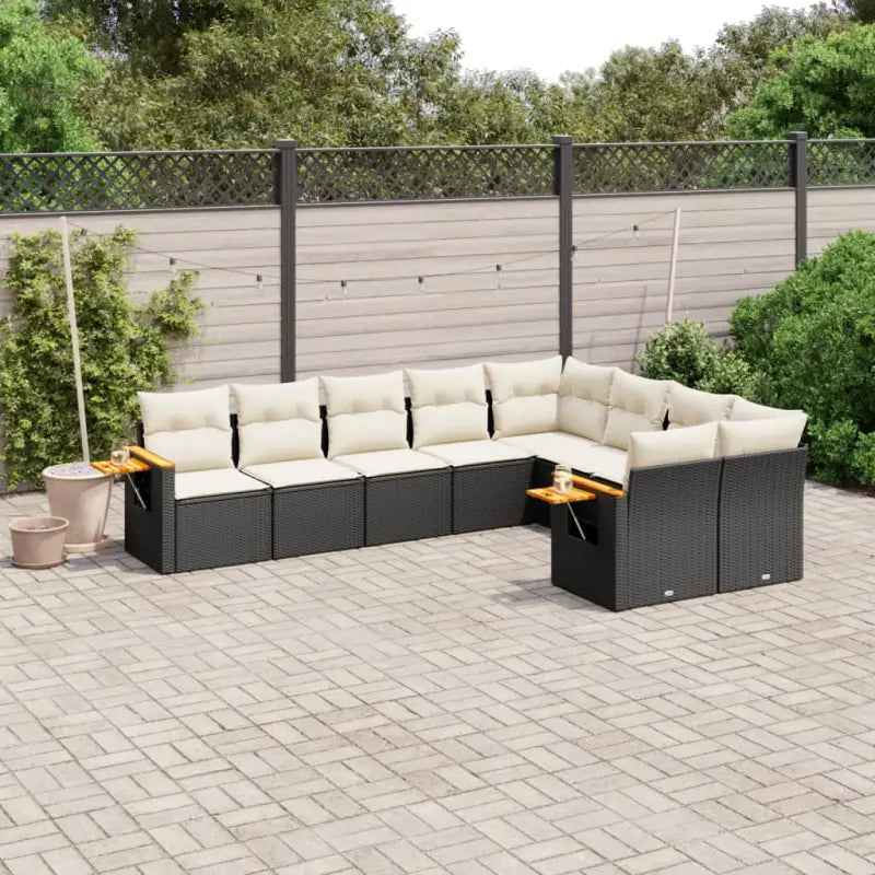 Zwarte tuinsets met waterdichte tas en gepoedercoat staal